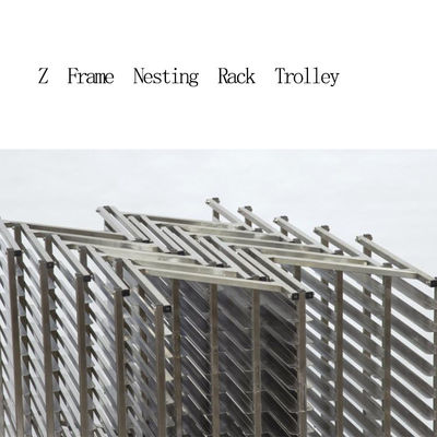 Voedingsdienstnsf Roestvrij staal die Oven Rack Baking Tray Trolley nestelen