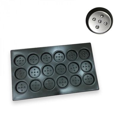 Nonstick Rond Dienblad 1.5mm van het Aluminiumbaksel wehs102-10 het Diepe Gewankelde Dienblad van het Hamburgerbroodje