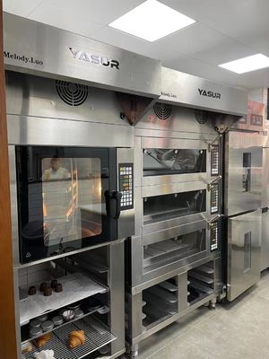 De Convectie Oven Rotary Oven Five Trays 40X60cm van de stoombakkerij Deense Croissantbrood en Gebakjeoven 9.5Kw
