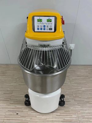 55 van de de Mixer Dubbele Snelheid 2.2kw van het Pond de Spiraalvormige Deeg Digitale Controle voor Broodgebakje en Pizza