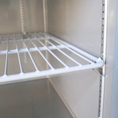 Deur 30 het Roestvrije staal rechtop Koelere 4 van de Dienbladen220v Commerciële Rechte Diepvriezer