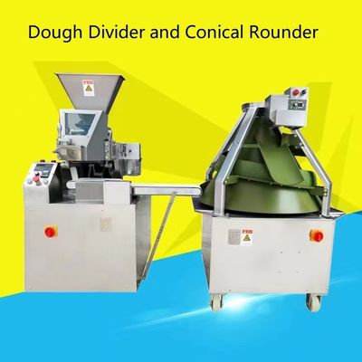 De kegel Spiraalvormige Teflon van de Verdelerrounder van het Pizzadeeg bedekte 4500pcs/H-de Verdelermachine met een laag van het Brooddeeg