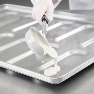 Maakte het 41055 Verglaasde Gealuminiseerde Staal het Broodje Pan Tray van de Beëindigenitaliaanse sandwich rond