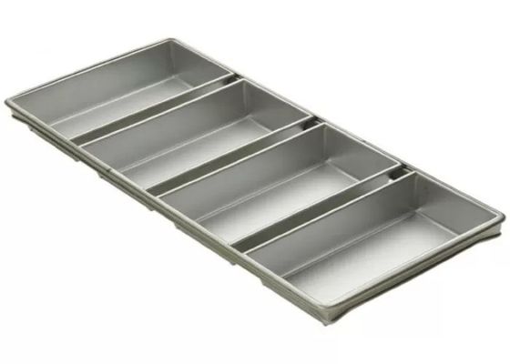 De Riem Pan/4 van het voedingsdienstnsf Commerciële 9“ Pullman Brood 5-5/8 door 3-1/8-duim Brood Pan Set