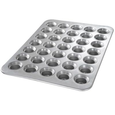 Zilveren Gecanneleerd Aluminiumbaksel Tray In Microwave Foodservice NSF 26200 Legering Mini Bundt Cake Pans