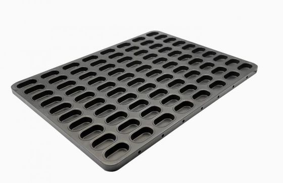 64 Dienblad van het het Bakseldienblad NSF Jelly Bar Nonstick Snack Bar van het holten het Grote Aluminium