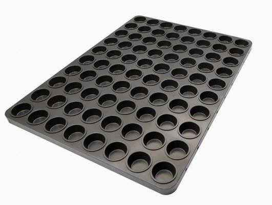 64 Dienblad van het het Bakseldienblad NSF Jelly Bar Nonstick Snack Bar van het holten het Grote Aluminium