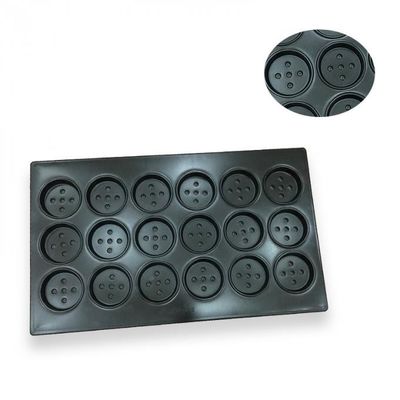 Nonstick Rond Dienblad 1.5mm van het Aluminiumbaksel wehs102-10 het Diepe Gewankelde Dienblad van het Hamburgerbroodje