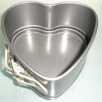 Zilveren Zwarte Hart Gevormde Aluminiumvormen Pan Foodservice NSF