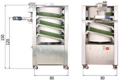 De verticale van het de Machine6000pcs/h Brood 50-2000g van de Broodjesverdeler Machine van Rounder