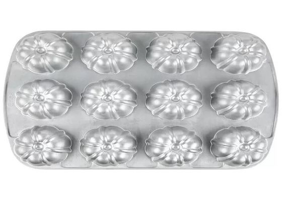 12 van de het Aluminiummuffin van de vorm niet Stok van het Compartimentenbundtlette van Pan For Foodservice NSF de Commerciële Rang