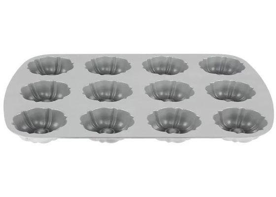12 van de het Aluminiummuffin van de vorm niet Stok van het Compartimentenbundtlette van Pan For Foodservice NSF de Commerciële Rang