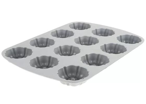 12 van de het Aluminiummuffin van de vorm niet Stok van het Compartimentenbundtlette van Pan For Foodservice NSF de Commerciële Rang