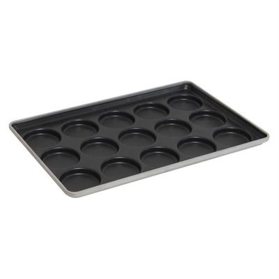 Het verglaasde Dienblad NSF 41005 het Hoogste Baksel Pan Hamburger Bun van het Aluminiumbaksel van de 15 Vormmuffin